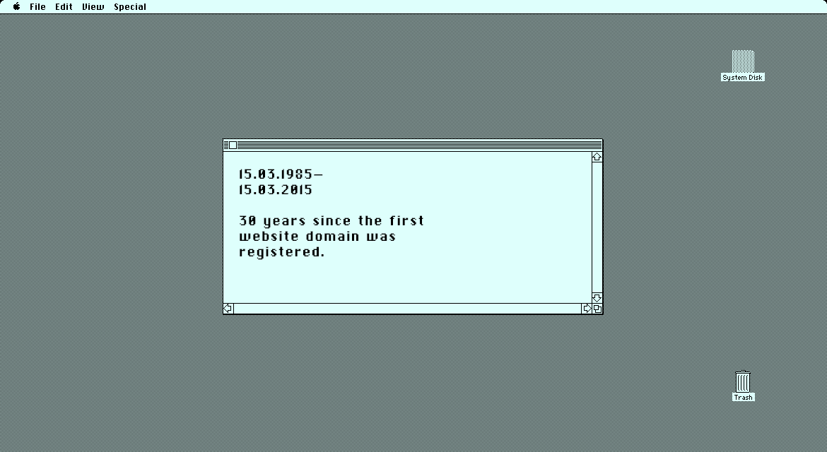 First Domain registered.