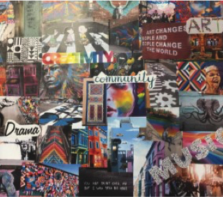 Street art collage Street art collage